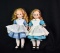 Lot of Two 1960s Vintage Madame Alexander 13” “Alice” Dolls