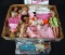 Lot of Eleven Mattel 1990s Barbie & Other Dolls & Barbie Paper-dolls Set