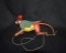 Antique Lehmann “Tom 385”  Tin Litho Climbing Monkey Mechanical Tin Toy