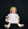 Vintage 15.5” Fully Jointed Composition Doll