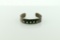 Vintage Mexican Sterling Silver and Turquoise Child's Cuff Bracelet