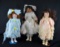 Lot of Three Porcelain & Soft Body Dolls: Marian Yu Design Co., Juli's, & Dynasty Doll