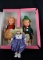 Lot of Three German Dolls: M. I. Hummel Vinyl “Hansl” & “Rosl” & Goebel Porcelain February Doll