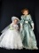 Lot of Two Tall 19-27” Porcelain Dolls, Unmarked