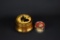 Lot of Two Round Music Boxes “Blue Danube”  & “Edelweiss”