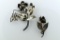 Lot of Two Sterling Silver Brooch Pins
