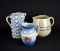 Lot of Three Antique Milk Pitchers