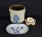 Lot of Antique/Vintage Pottery & Wooden Dasher Paddle