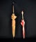 Lot of Two Vintage Umbrellas w/ Wolf & Clown Head Handles