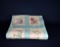 Vintage State Flowers Hand Embroidered Quilt