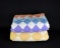 Lot of Two Square Blocks Polyester Quilts