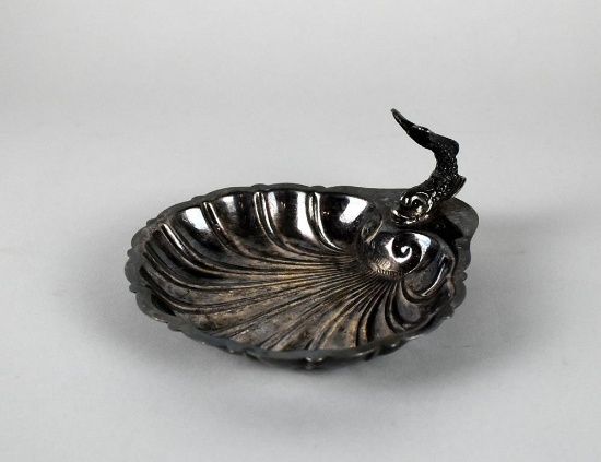 Vintage Gorham Silver Plate Ring / Trinket / Change Dish, Dolphin Motif