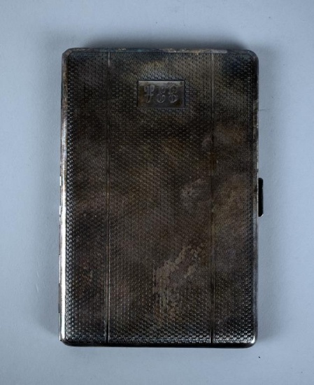 Vintage Har-Bro Silver Plate Cigarette Pocket Case, England