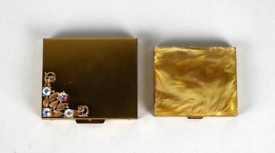Two Vintage Fifth Avenue Makeup Compacts