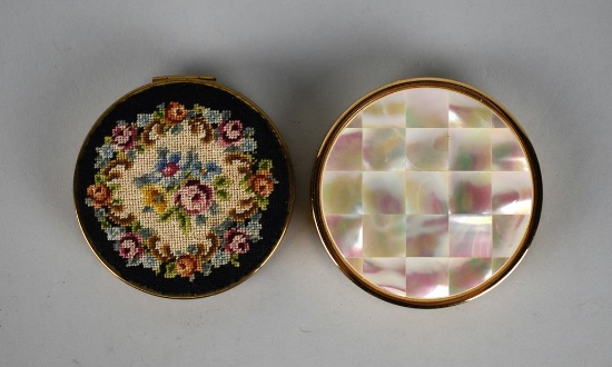 Two Collectible Vintage Makeup Compacts