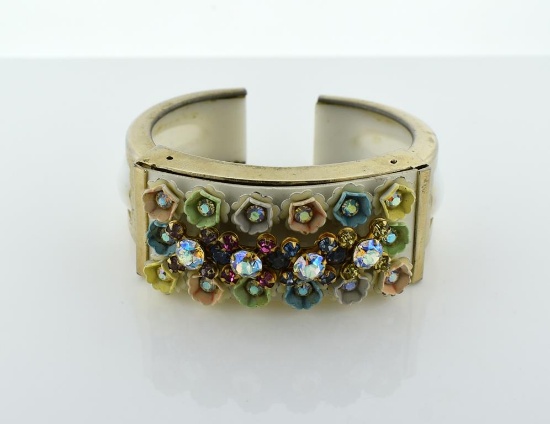 Chunky Mid Century  Bangle Bracelet