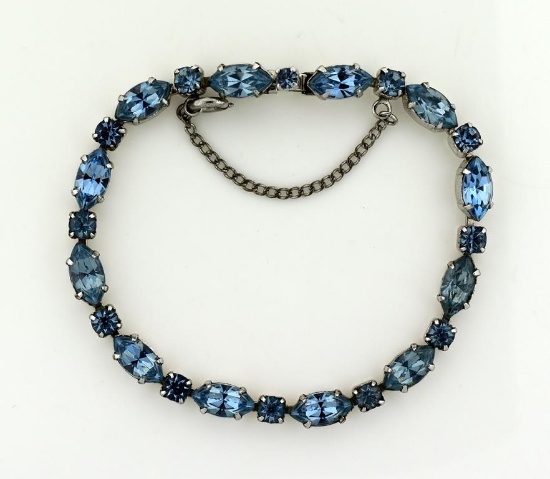 Weiss Light Blue Rhinestone Bracelet
