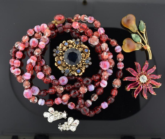 Vintage Costume Jewelry Lot, Austrian Pieces