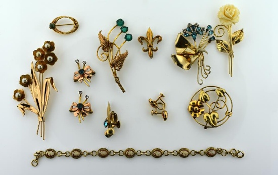 Vintage Gold Filled Jewelry Lot