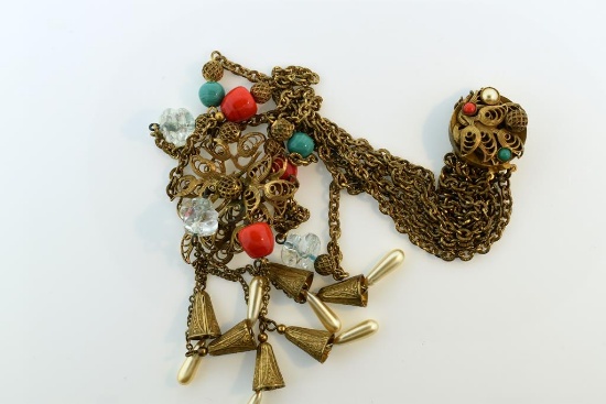 Striking Vintage Runway Necklace
