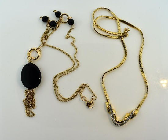Two Gold Toned Necklaces