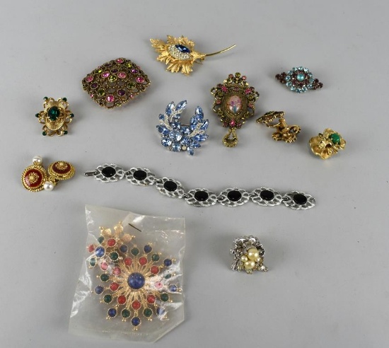 Lot of Costume Jewelry By Brand Makers: Sarah Cov, Coro, Eisenberg Ice, Deltah, Kramer & More