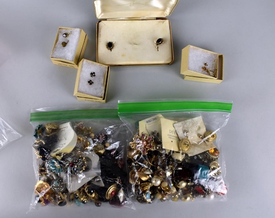 Lot of Matched Vintage Earrings Costume Jewelry