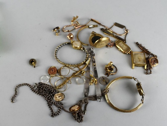 Lot of Gold Filled Broken / Scrap Jewelry