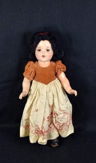 Ca. 1936 Walt Disney “Snow White” Shirley Temple Doll w/ Original Clothes