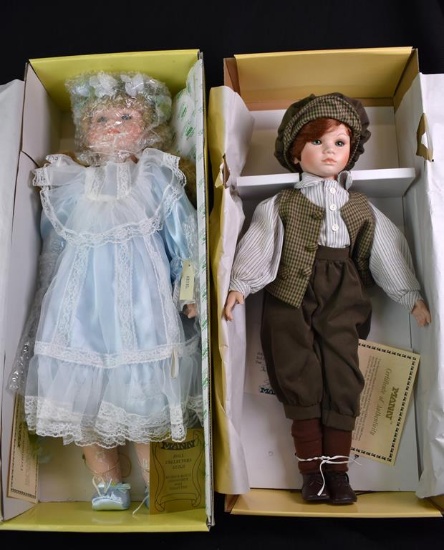 Lot of Two Seymour Mann Dolls” 22” Ariel & 20” Limited Ed. Boy (#763/7500)