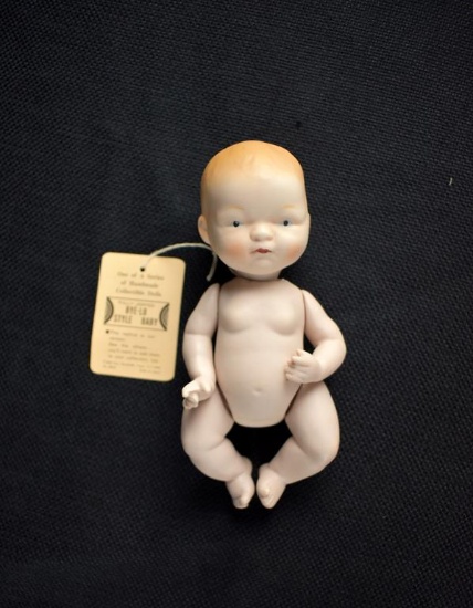 Geo. Borgfeldt Corp. Fully Jointed Replica “Bye-Lo” Style Baby”, 1980 Fully Jointed Baby Doll
