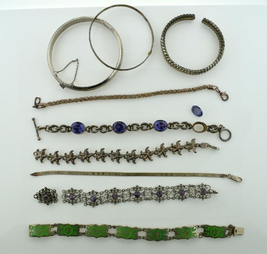 Lot of Vintage Sterling Silver Jewelry