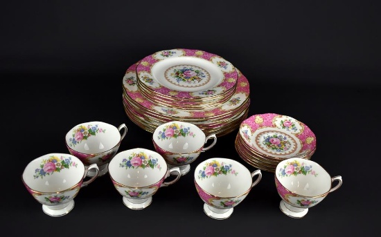 Royal Albert “Lady Carlyle” Twenty-five Bone China Dinnerware Pieces