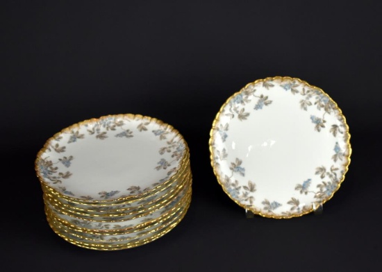 Ch. Field Haviland Limoges Set of Eleven Dessert Plates, France