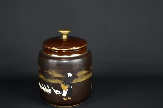 A. F. C. Handpainted Ceramic Humidor