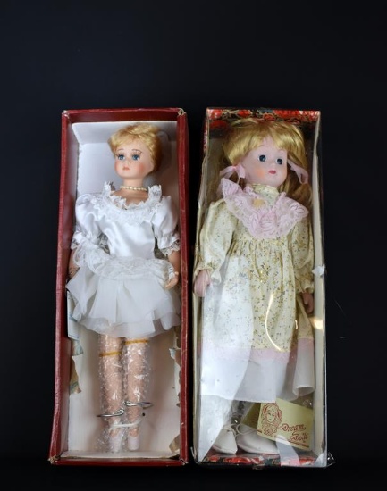 Lot of Two 16” Porcelain Dolls: Dream Dolls & Other