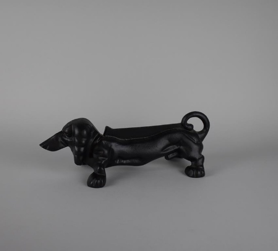 Iron Dachshund Boot Scraper
