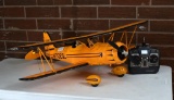 RocHobby Waco Yellow PNP Radio Controlled Airplane w/ JR Propo XF421EX Controller, 40” Wingspan