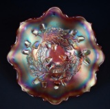 Fenton Carnival Glass “Acorn” Marigold 7.5” Bowl