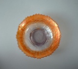 Fenton Carnival Glass “Sailboats” Interior & “Orange Tree” Exterior 5” Sauce Bowl