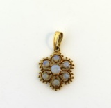 14K Gold and Opal Pendant