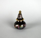 Handmade Greek Black Porcelain Miniature Solid & Liquid Perfume Bottle “Venus Series”