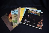 Lot of Seven Vintage LPs: Johnny Cash, Nat King Cole, Creedence Clearwater Rev, Sons of the Pioneers