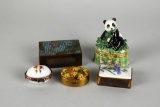 Lot of Pill Boxes & Match Safes