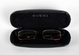 Pair of Gucci Eyeglasses and Black Leather Case