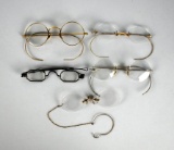 Lot of Antique Eyeglasses without Cases
