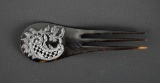 Antique Sterling & Tortoiseshell Hair Comb