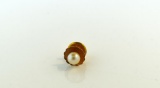 14K Gold and Pearl Lapel / Scarf Pin