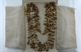 Beautiful Copper to Bronze Shaded Pearl Necklace, 14K Clasp with Storage Case