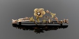 Lovely Antique Two Tone Gold Filled Pin